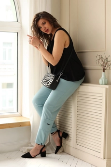 *Брюки 6012 ментол BegiModa