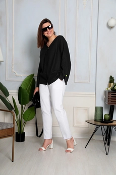Брюки 6021 молочный BegiModa