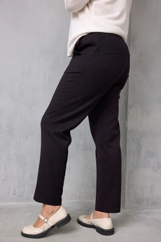 Брюки 6078 черный баклажан BegiModa