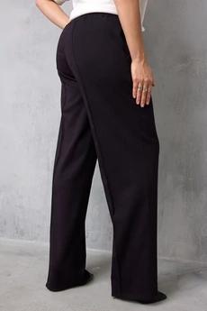 Брюки 6079 черный баклажан BegiModa