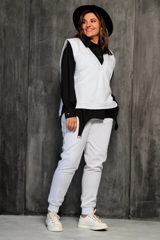 Жилет 7006 белый BegiModa