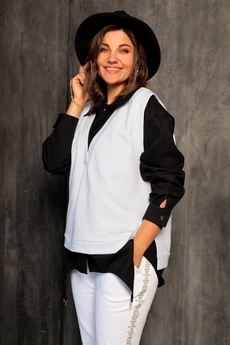 Жилет 7006 белый BegiModa
