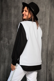 Жилет 7006 белый BegiModa