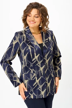 Жакет 412 синий+золото БелЭльСтиль