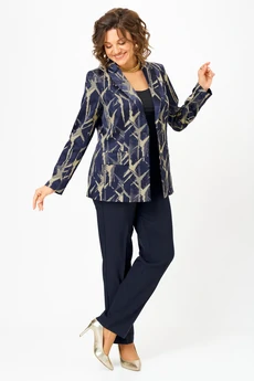 Жакет 412 синий+золото БелЭльСтиль