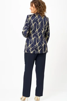 Жакет 412 синий+золото БелЭльСтиль