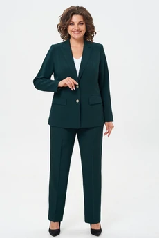 Костюм брючный 412+596 изумурд БелЭльСтиль