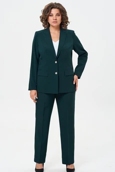 Костюм брючный 412+596 изумурд БелЭльСтиль
