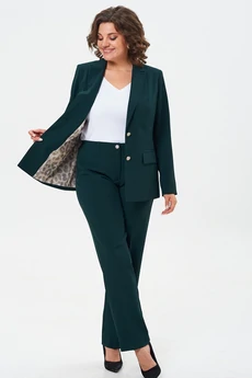 Костюм брючный 412+596 изумурд БелЭльСтиль