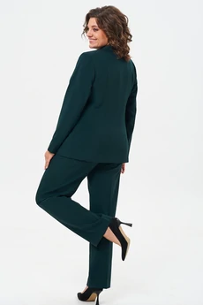 Костюм брючный 412+596 изумурд БелЭльСтиль