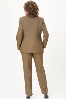 Костюм брючный 412+609 горчица соты БелЭльСтиль