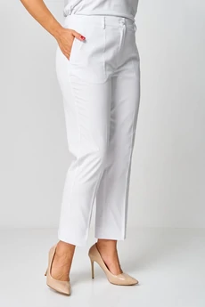 Брюки 586 белый джинс БелЭльСтиль