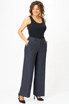 Брюки 601 серо-синяя клетка БелЭльСтиль