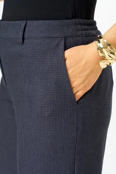 Брюки 601 серо-синяя клетка БелЭльСтиль