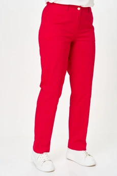 Костюм брючный 762+609 красный+полоска БелЭльСтиль