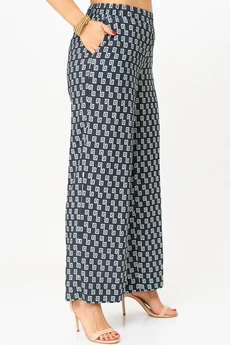 Костюм брючный 875+605 сине-белый БелЭльСтиль