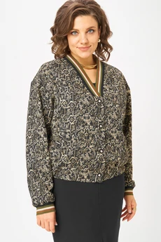 Жакет 878 золото+черный БелЭльСтиль