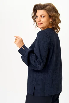 Блузка 879 синий БелЭльСтиль