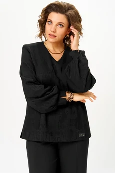 Блузка 879 черный БелЭльСтиль