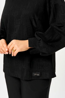 Блузка 879 черный БелЭльСтиль