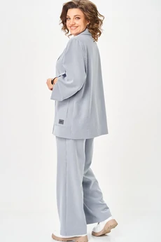 Костюм брючный 884+601 голубая полоска БелЭльСтиль