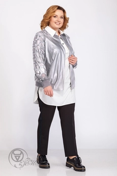 Бомбер 1603 серебро Belinga