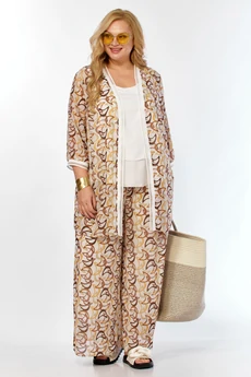 Костюм брючный 2335 песок Belinga