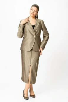 Костюм с юбкой 1016-1 бежевый Bonna Image
