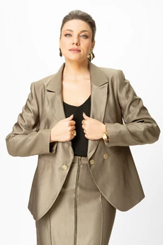 Костюм с юбкой 1016-1 бежевый Bonna Image