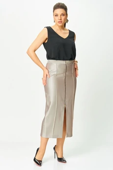 Костюм с юбкой 1016-2 молочный Bonna Image