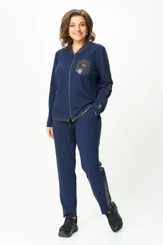 Костюм брючный 455-1 синий Bonna Image