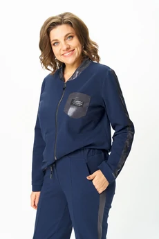 Костюм брючный 455-1 синий Bonna Image