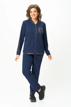 Костюм брючный 455-1 синий Bonna Image