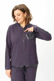 Костюм брючный 455-2 серо-фиолетовый Bonna Image