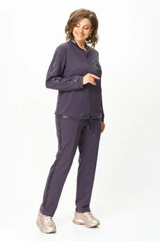 Костюм брючный 455-2 серо-фиолетовый Bonna Image