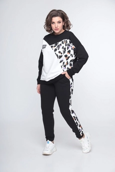 Спортивный костюм 681 черный Bonna Image