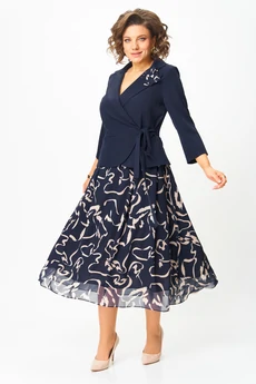 Платье 922-1-5 синий Bonna Image