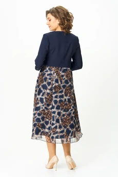 Платье 954-1-1 синий Bonna Image