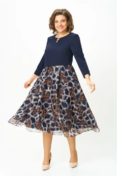 Платье 954-1-1 синий Bonna Image