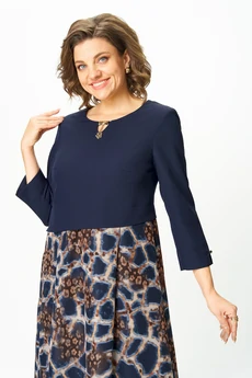 Платье 954-1-1 синий Bonna Image