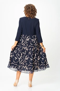 Платье 954-1-2 синий Bonna Image