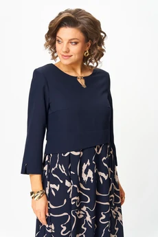 Платье 954-1-2 синий Bonna Image