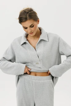 Костюм брючный 1077 серый COCKTAIL