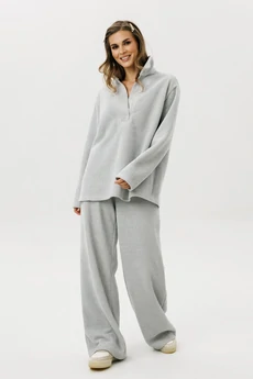 Костюм брючный 1077 серый COCKTAIL