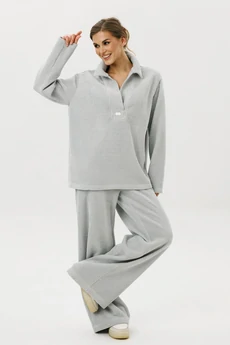 Костюм брючный 1077 серый COCKTAIL