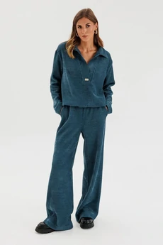 Костюм брючный 1109-1 бирюзовый COCKTAIL