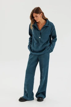 Костюм брючный 1109-1 бирюзовый COCKTAIL