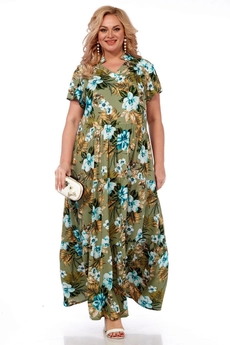 Платье 5023-2 оливковый Celentano lite