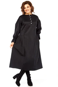 Платье 5066 черный Celentano lite