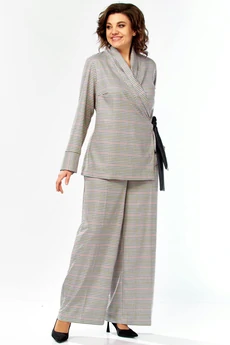 Костюм брючный 5081 клетка Celentano lite
